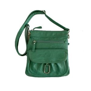 Green Crossbody Satchel Purse
